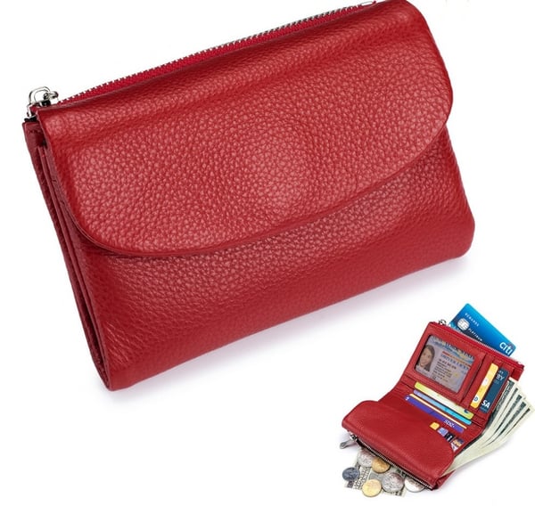 Portefeuille en Cuir de Luxe