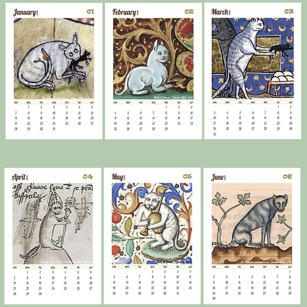 Calendrier des Chats Médiévaux 2025