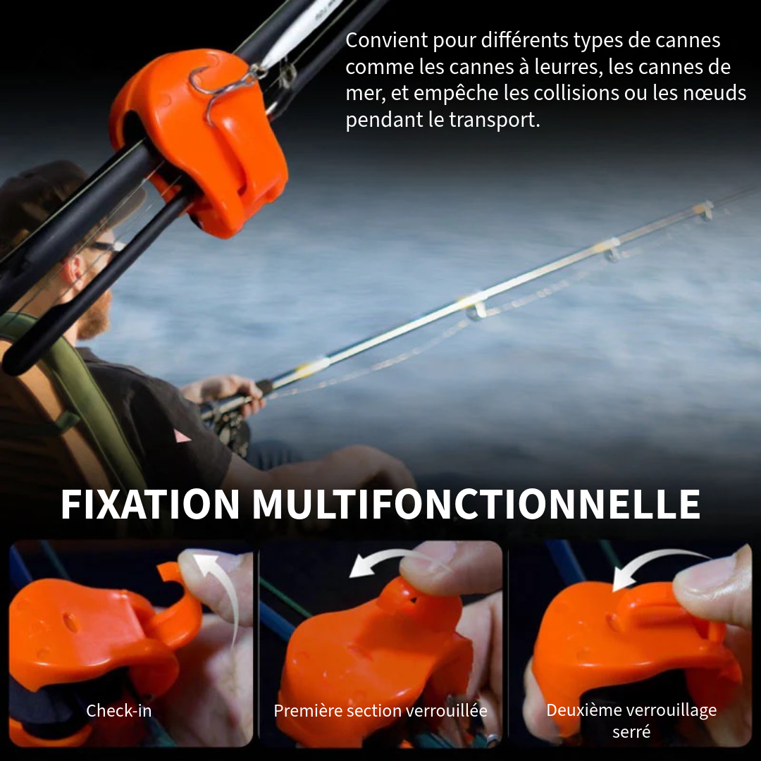 Support Multifonction pour Canne à Pêche