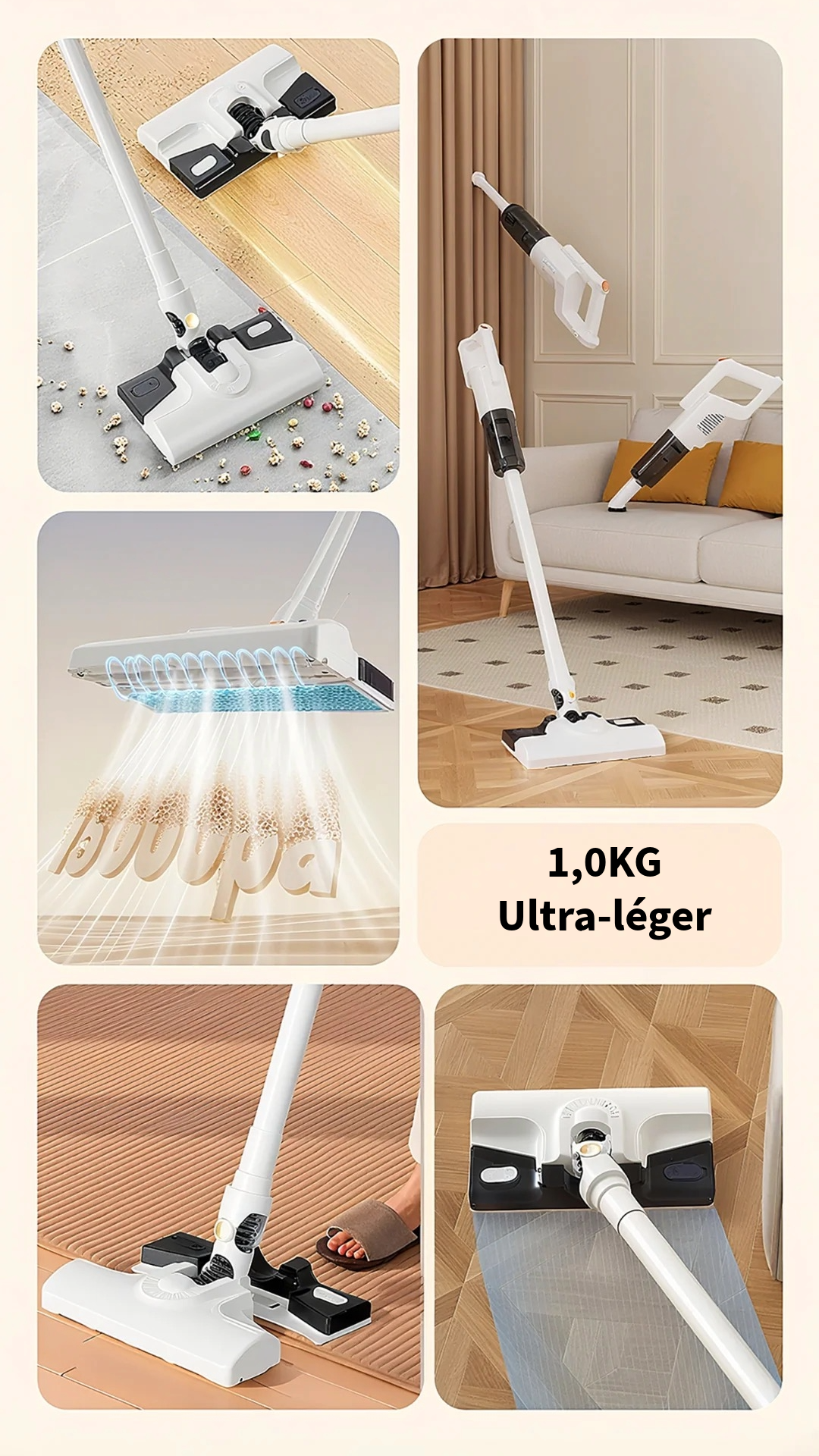 Aspirateur Intelligent 3-en-1