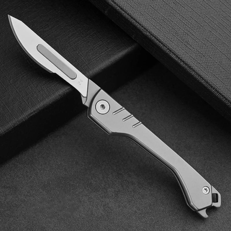 Scalpel Pliant avec 10 Lames Remplaçables
