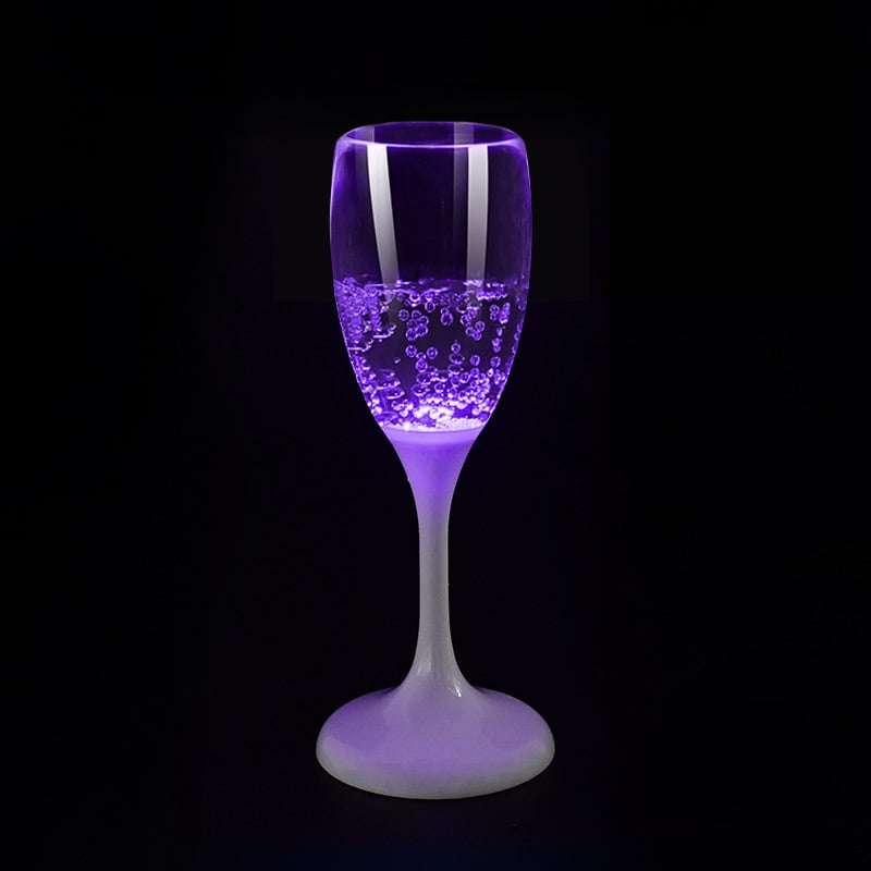 Verre à champagne LED