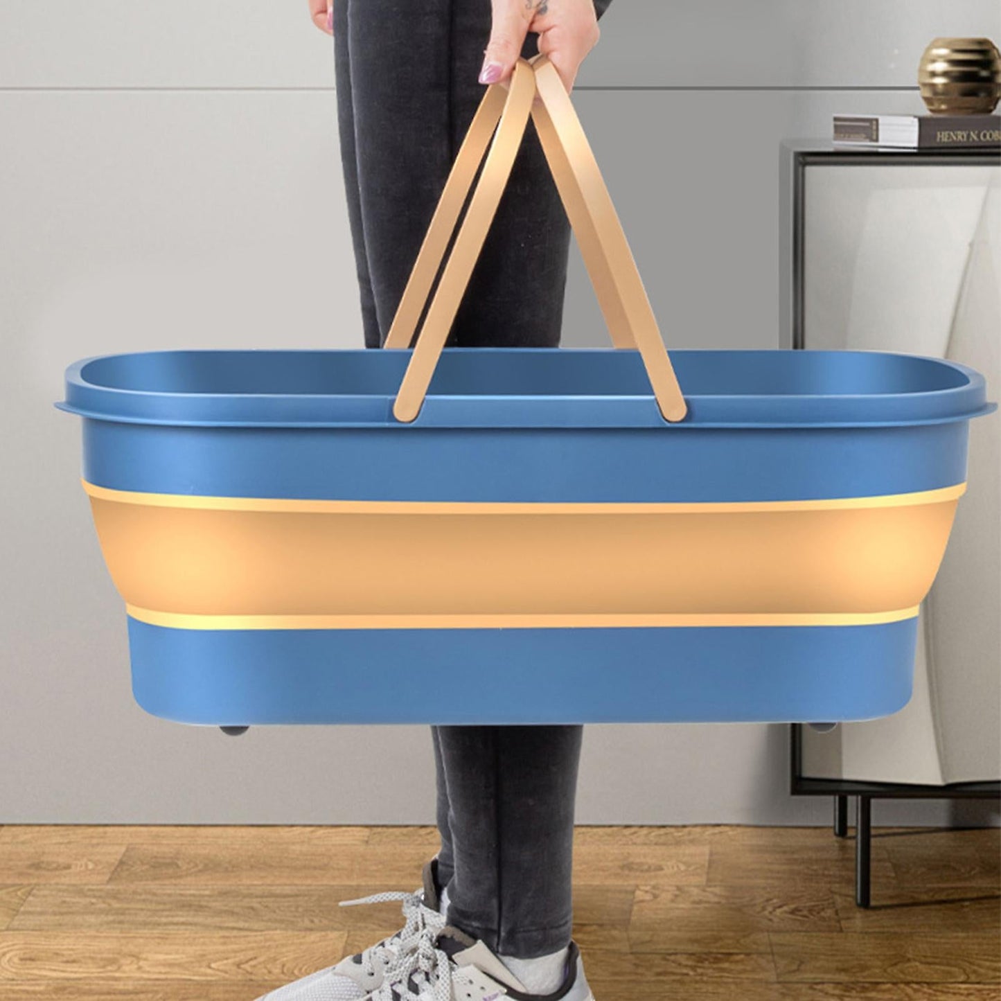 Seau rectangulaire pour serpillère | Pliable