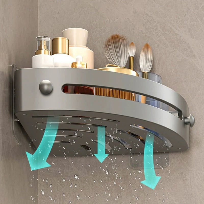 Étagère d’angle de douche sans perçage