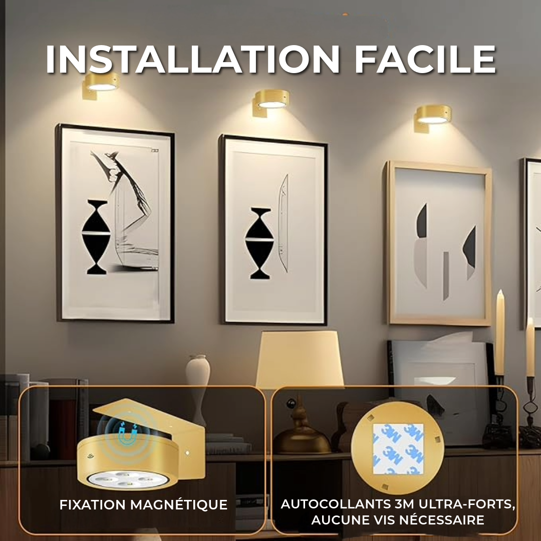 Éclairage LED Magnétique | 14 Modes d'Éclairage
