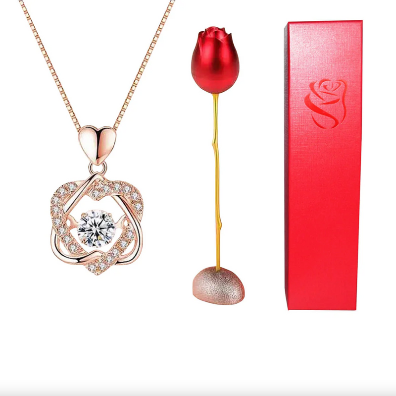 Collier Élégant en Rose