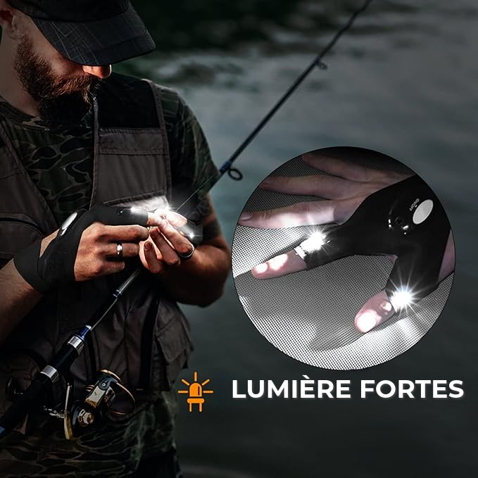 Gants LED éclairants
