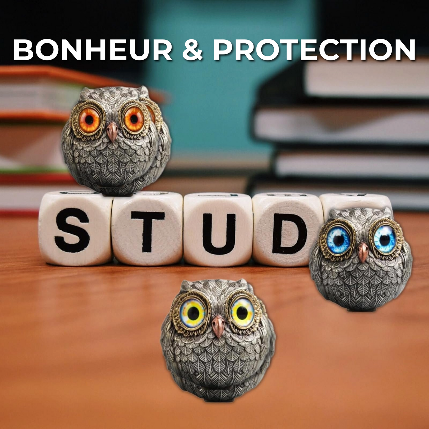 Porte-bonheur Hibou | 3 cm x 3 cm