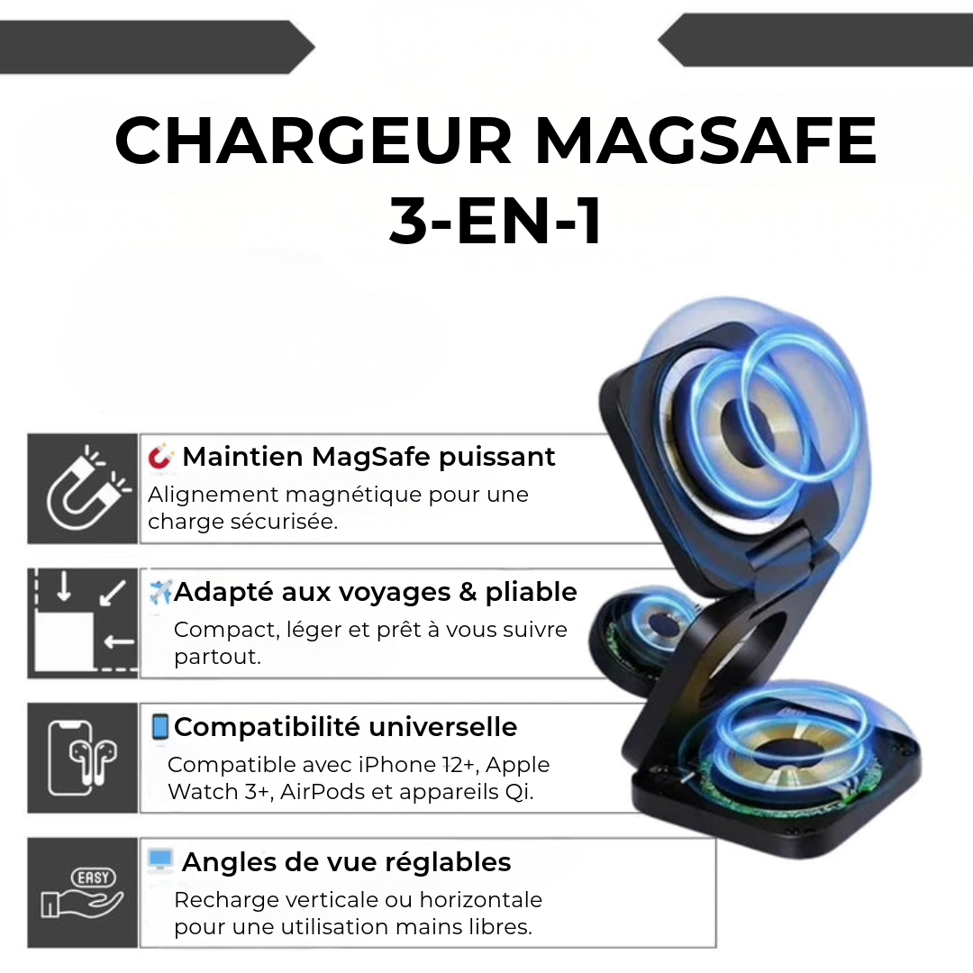 Chargeur MagSafe 3-en-1