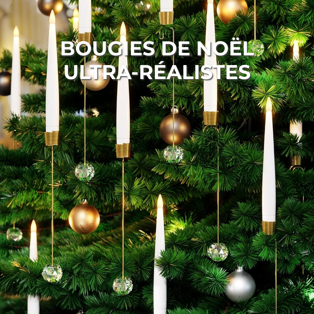 Bougies de Noël ultra-réalistes