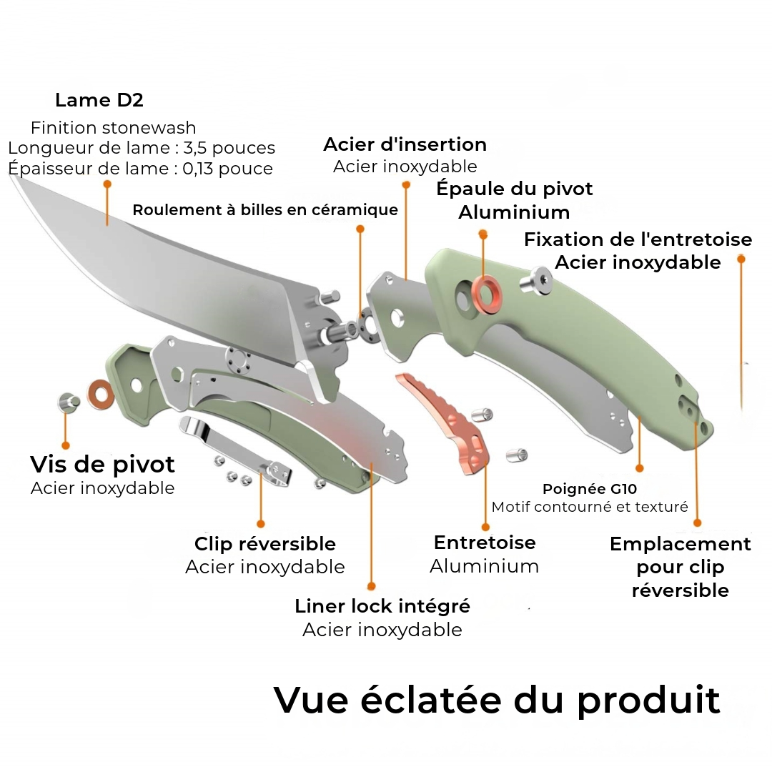 Couteau tactique élégant