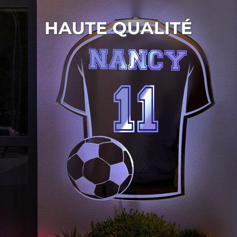 lampe de maillot de football personnalisé