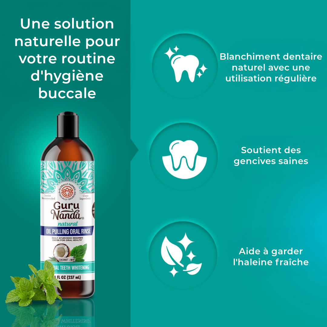 Bain de Bouche Éclaircissant Naturel + Gratte-langue
