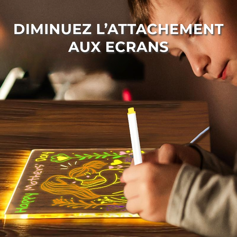 Tableau de dessin LED créatif