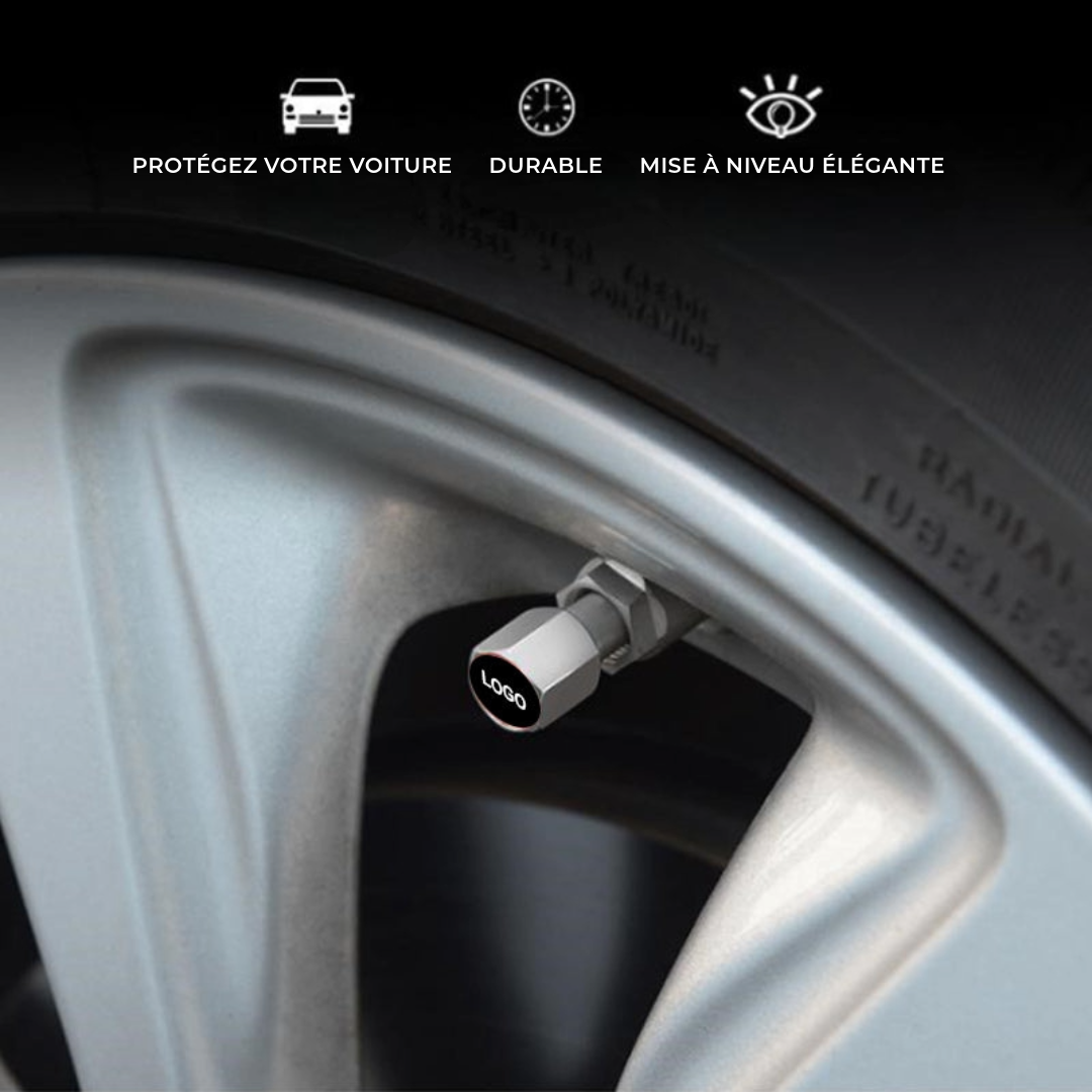 Bouchon de valve avec logo auto