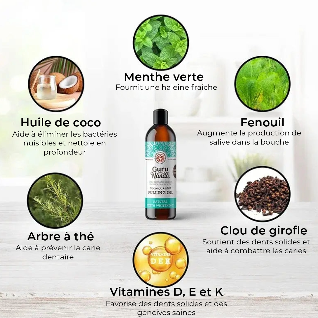 Bain de Bouche Éclaircissant Naturel + Gratte-langue