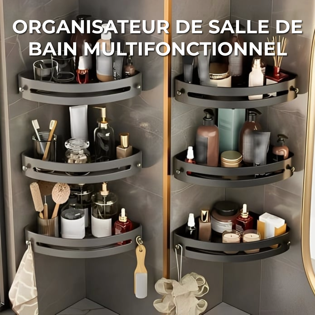 Organisateur de salle de bain multifonctionnel
