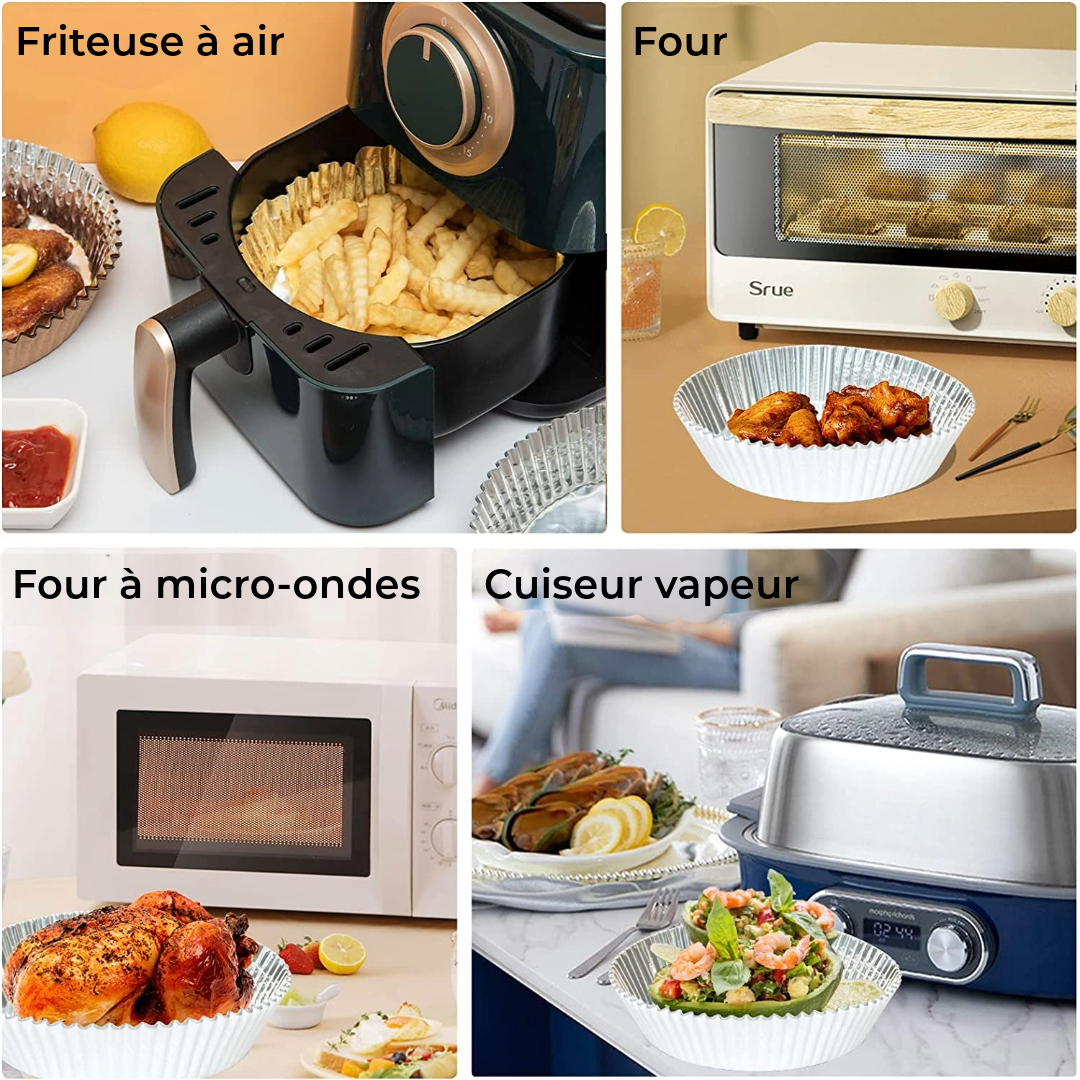 Barquette en aluminium pour friteuse à air