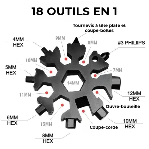 Flocon™ 18-en-1 Multi-Outil