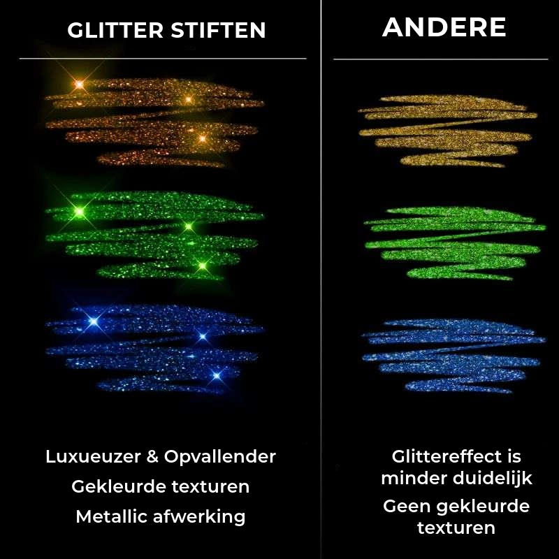Stylos à paillettes