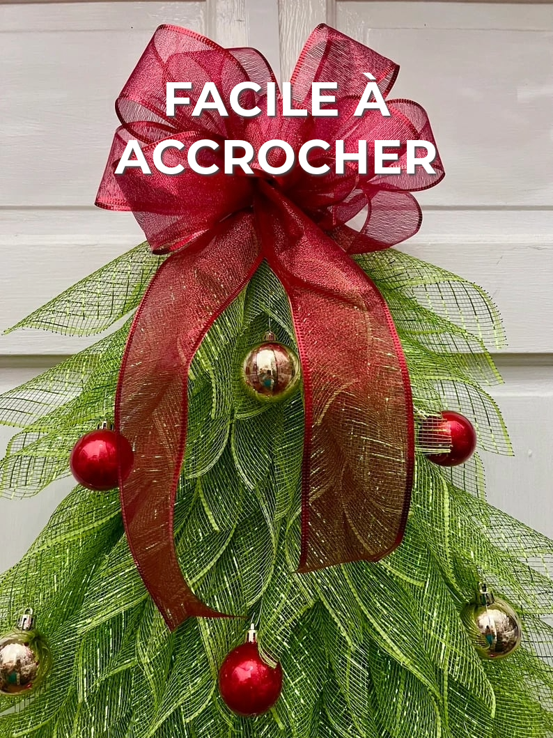 Couronne de sapin de Noël faite à la main