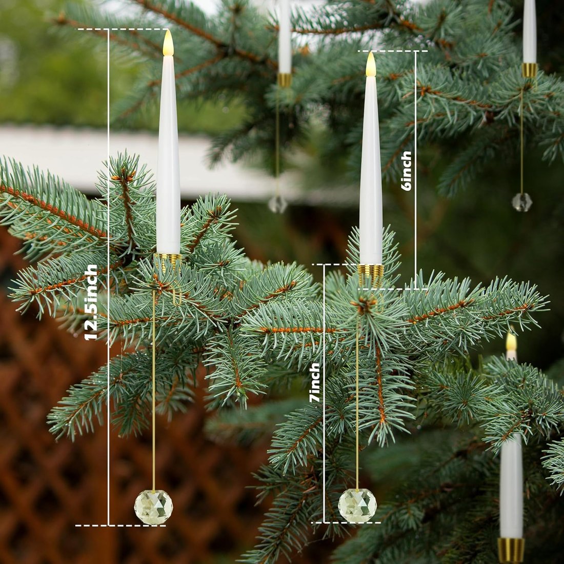Bougies de Noël ultra-réalistes