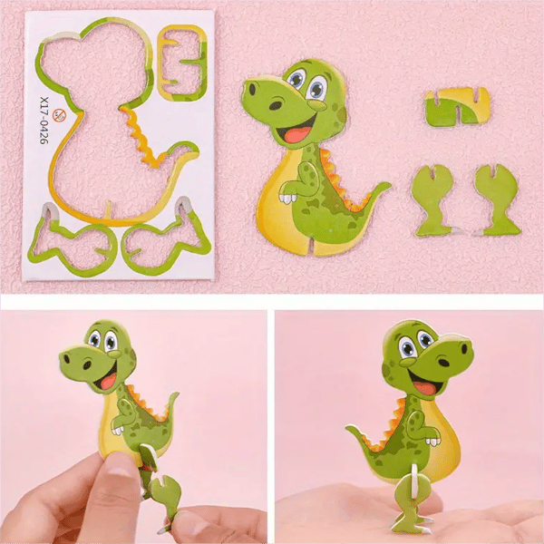 Set de puzzle 3D dessin animé | 25 puzzles
