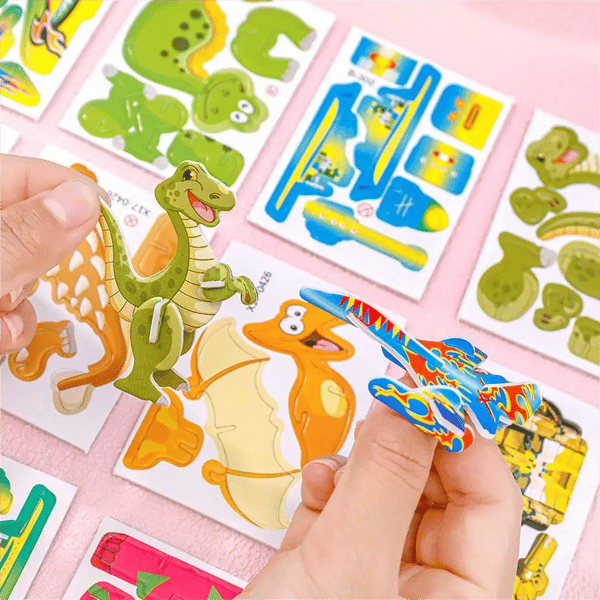 Set de puzzle 3D dessin animé | 25 puzzles