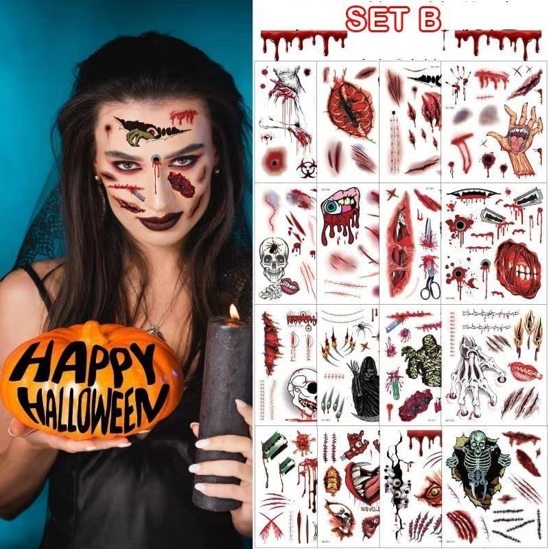 Ensemble de tatouages d'Halloween