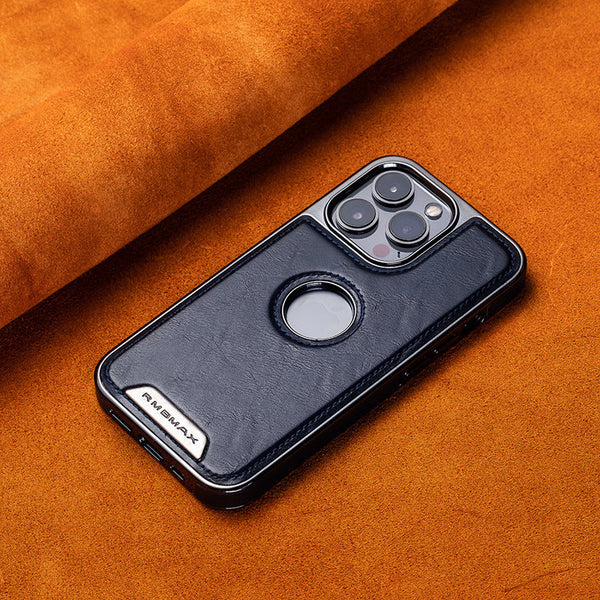 Coque iPhone en cuir de luxe