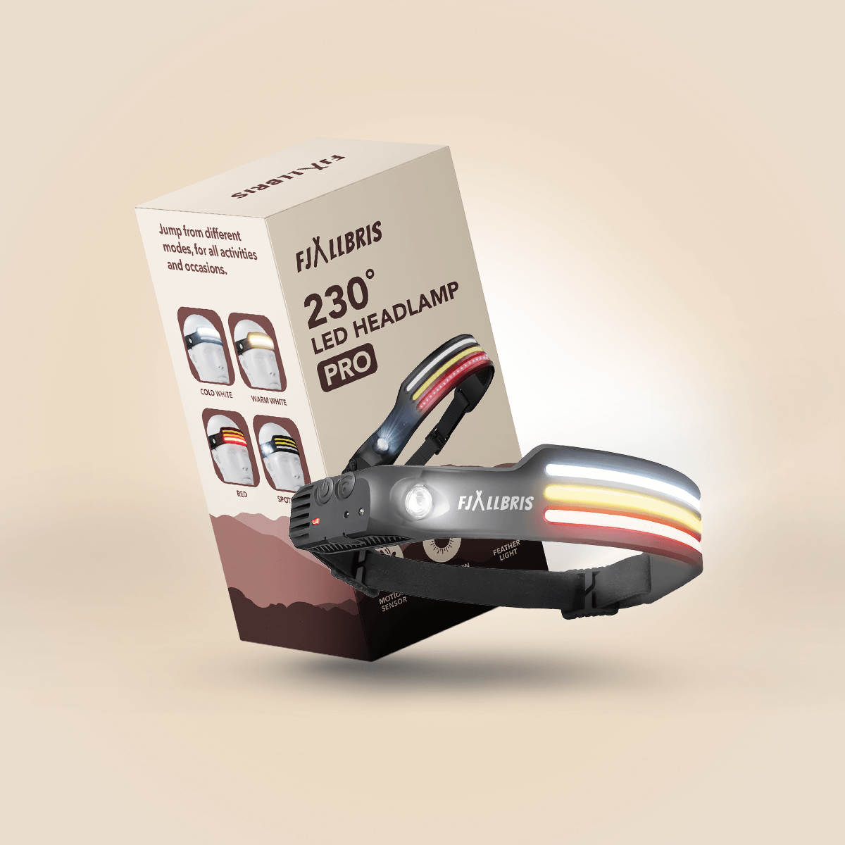 Lampe frontale LED professionnelle