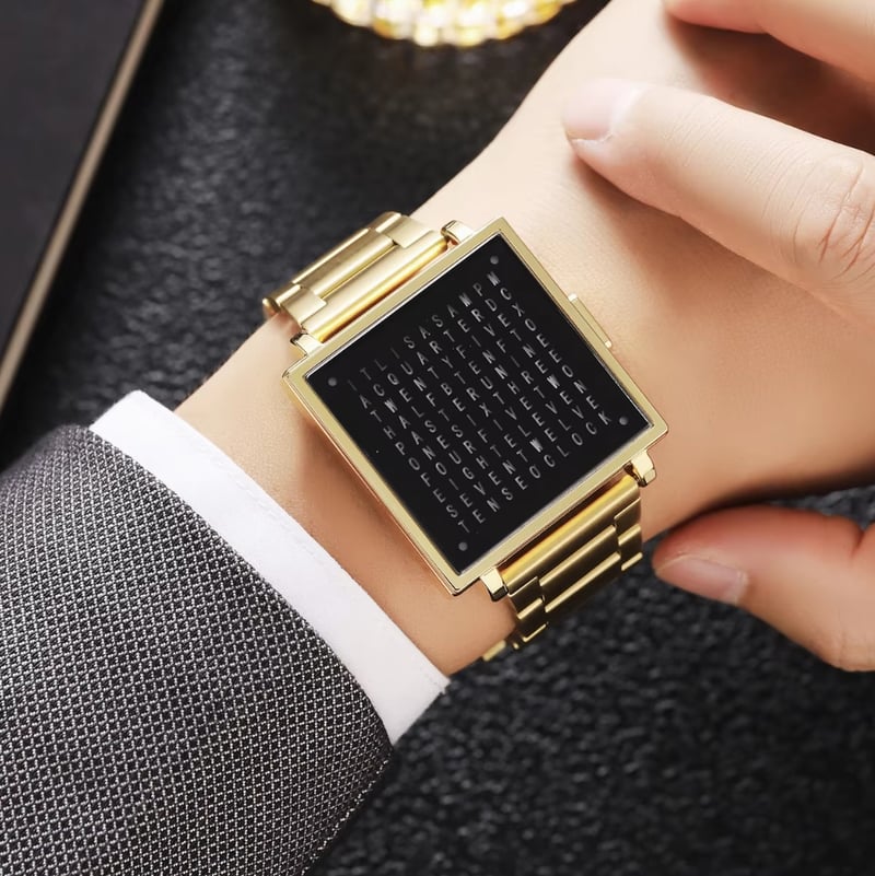 Horloge à lettres