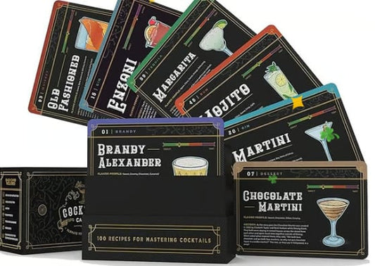 Cartes de Cocktails | 100 Recettes en Anglais