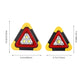 Triangle de signalisation LED 2-en-1 à énergie solaire