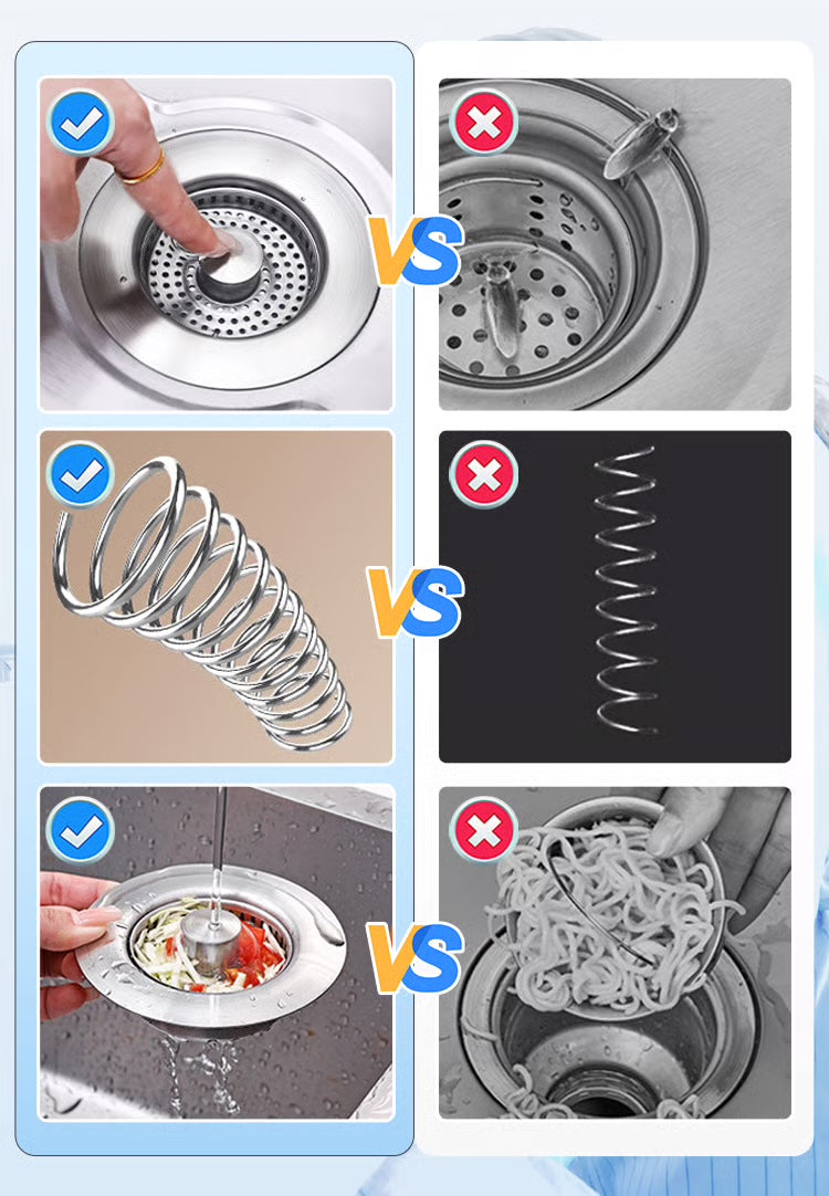 3-en-1 Passoire d’évier de Cuisine