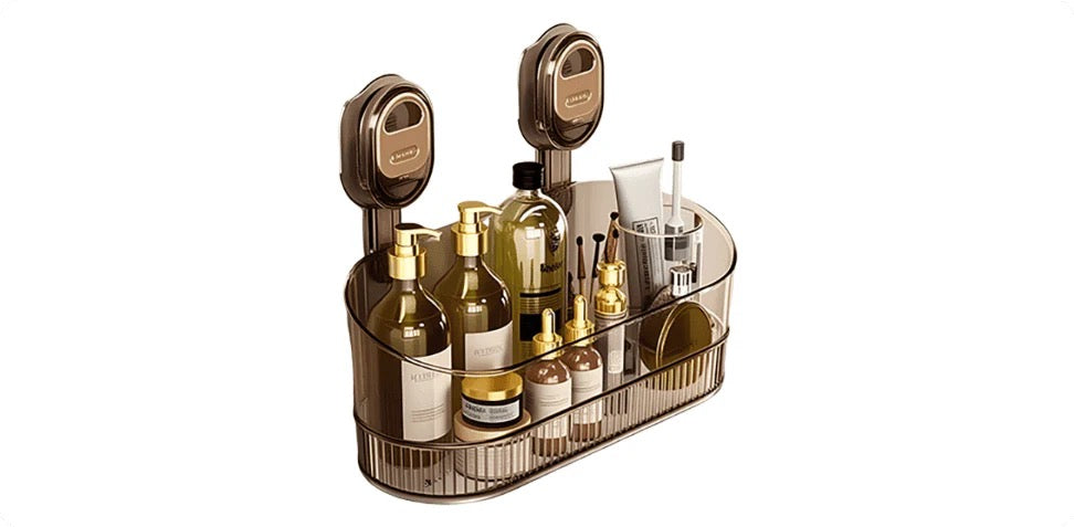 Étagère de rangement avec ventouse