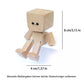 Figurine en bois charmante – 12 expressions faciales