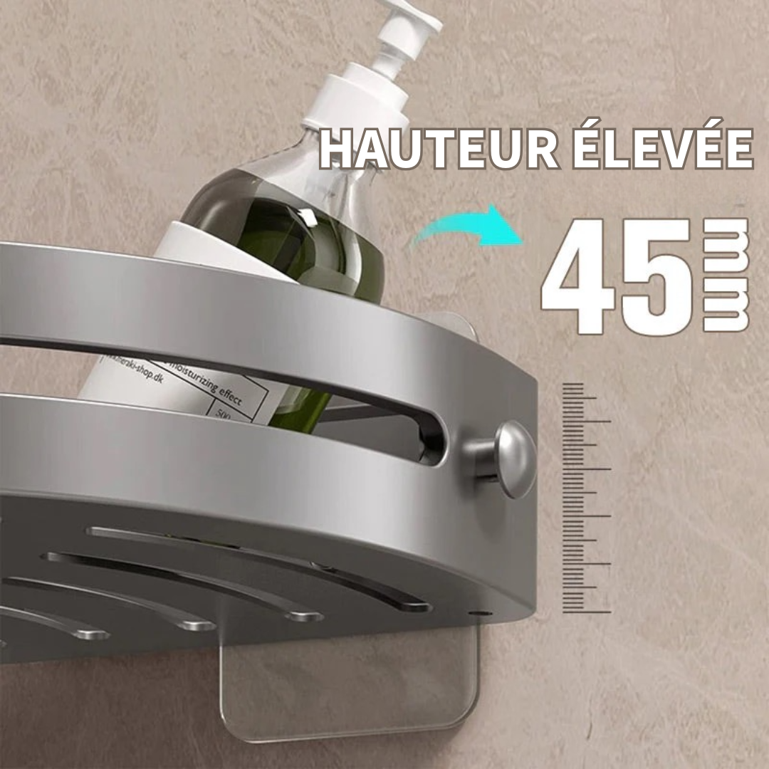 Étagère d’angle de douche sans perçage