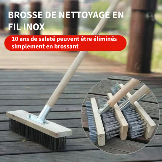 Brosse de nettoyage en fil inox