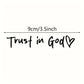 Autocollant rétroviseur "Trust in God"