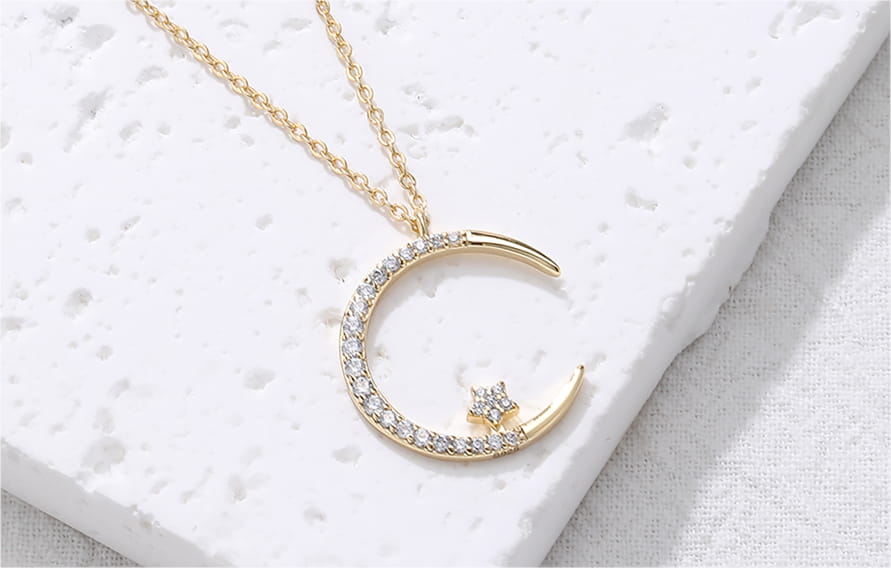 Collier Lune & Étoile