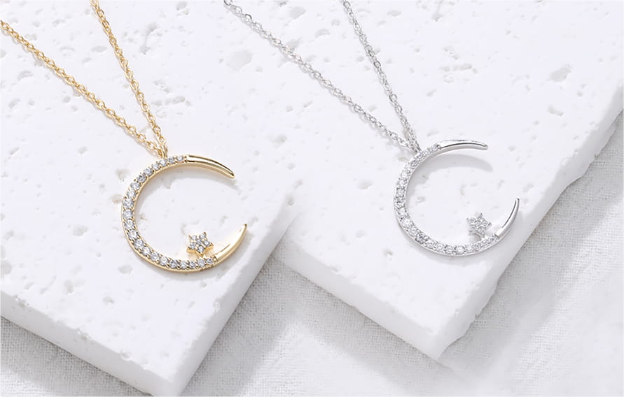 Collier Lune & Étoile