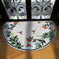 Tapis d'entrée demi-lune style bohème – Antidérapant & Doux