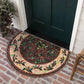 Tapis d'entrée demi-lune style bohème – Antidérapant & Doux