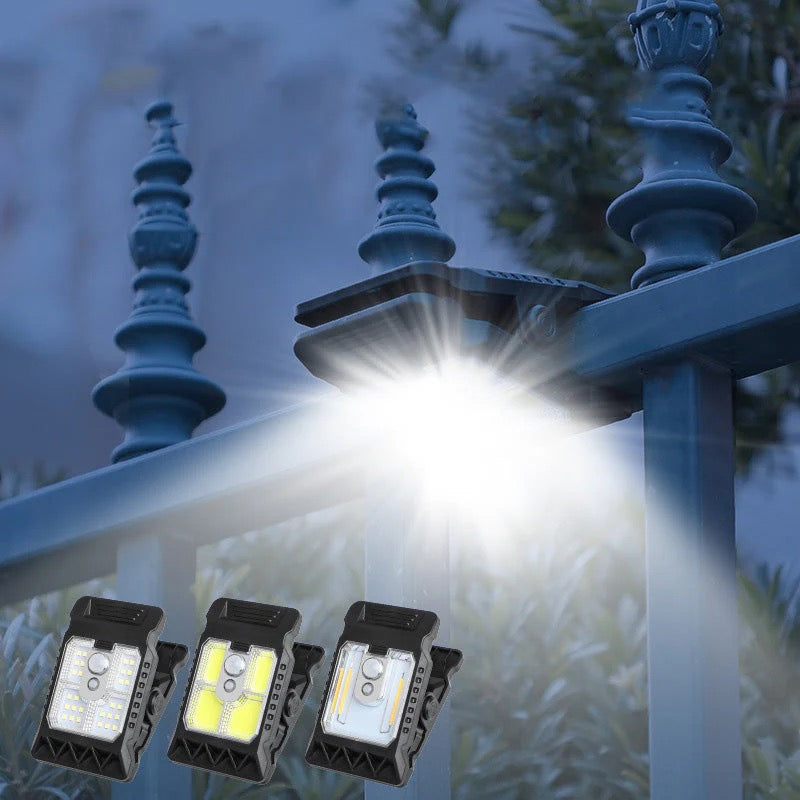 Lampe Solaire à Clip avec Capteur de Mouvement