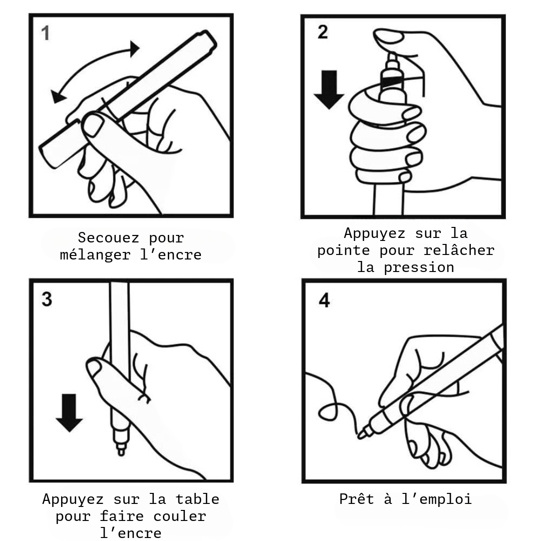 Stylos pailletés magiques