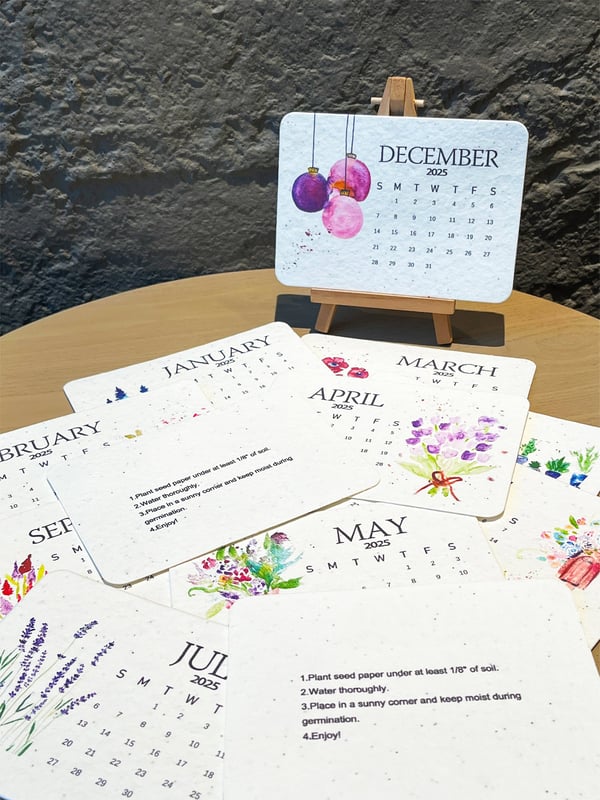 Calendrier Plantable 2025