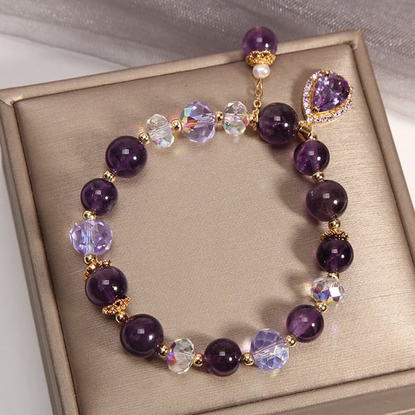 Bracelet Goutte d'Eau d'Améthyste
