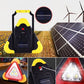 Triangle de signalisation LED 2-en-1 à énergie solaire