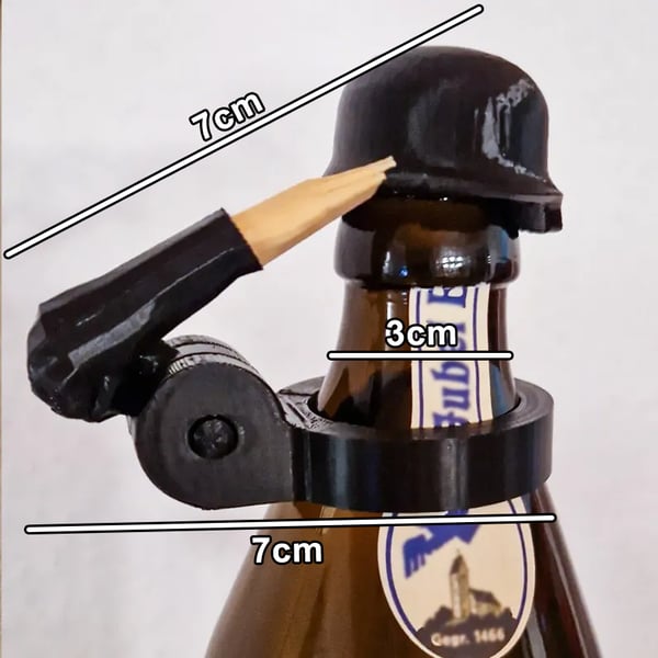 Casque Porte-Bouteilles Soldat